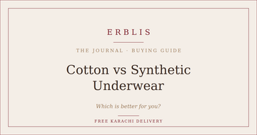Erblis comparison of cotton versus synthetic underwear