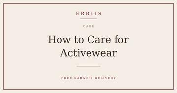 Erblis guide to caring for activewear so it lasts